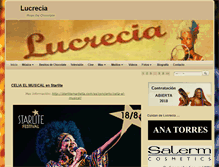 Tablet Screenshot of lucreciamusic.com